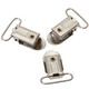 24mm Silver Metal Clasp Clip-On Holders - (Pack of 10)
